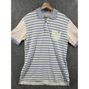 Brooks Brothers Perfomance Polo Shirt Mens XL Multicolor Stripe Color Block
